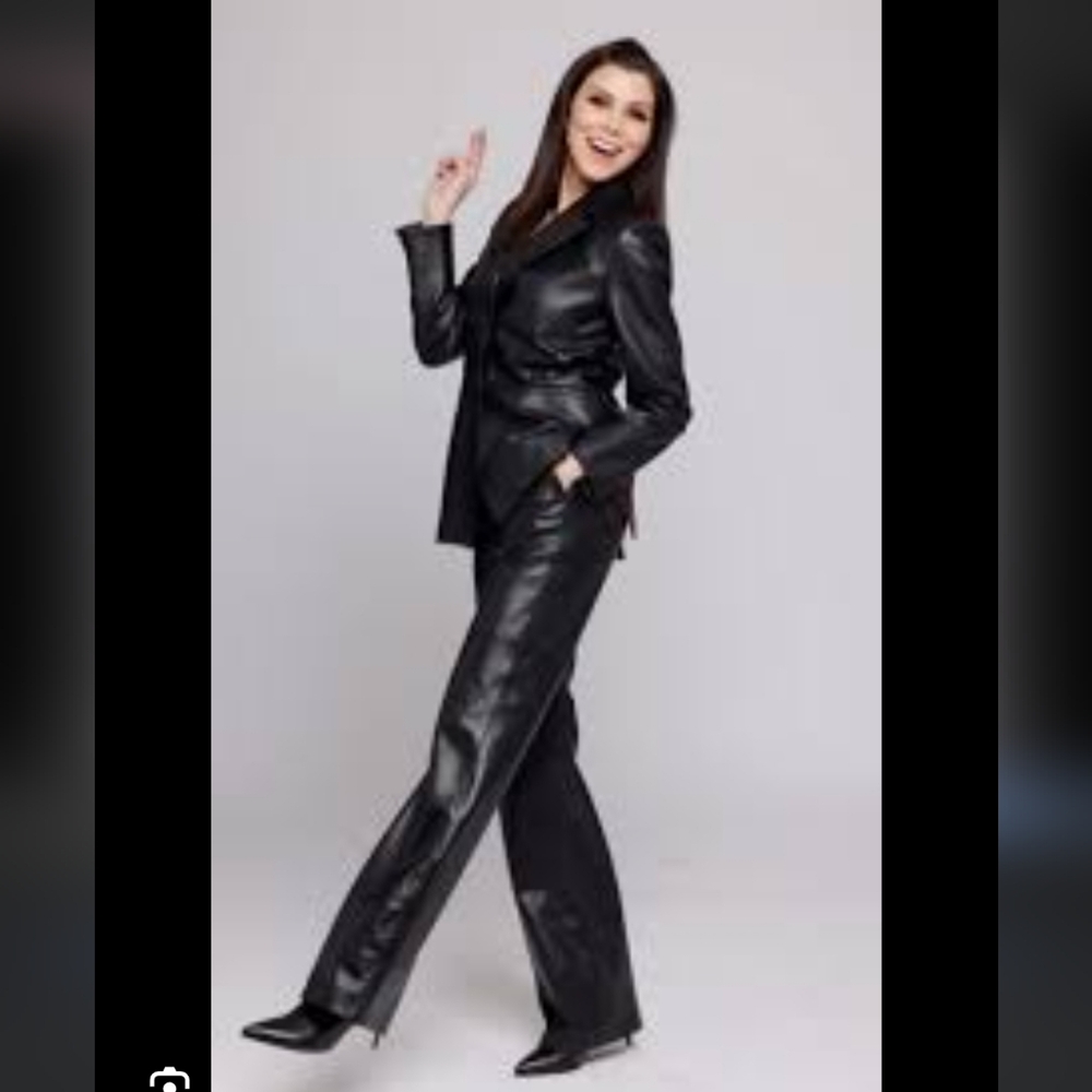 NWT Real Leather Pants size 4